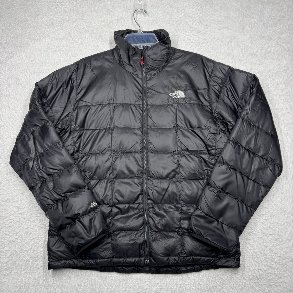 (Damaged) Vintage The North Face Summit Series 800 Black Puffer Jacket Men's L